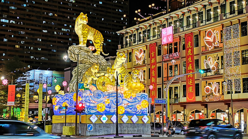 CNY 2022 Chinese New Year Light Up at Chinatown Singapore - Junction of Upper Cross Street