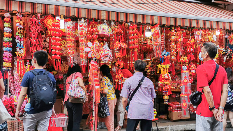 CNY 2022 Chinese New Year Light Up at Chinatown Singapore - Chinatown Street Market