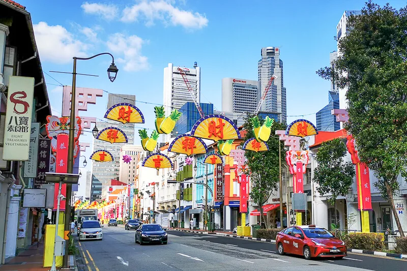 CNY 2022 Chinese New Year Light Up at Chinatown Singapore - South Bridge Road