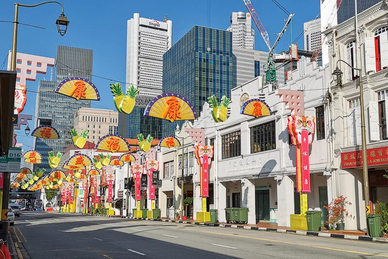 CNY 2022 Chinese New Year Light Up at Chinatown Singapore - South Bridge Road