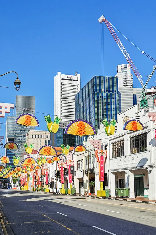 CNY 2022 Chinese New Year Light Up at Chinatown Singapore - South Bridge Road