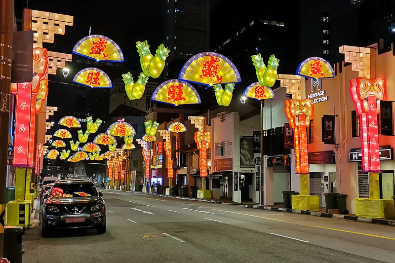 CNY 2022 Chinese New Year Light Up at Chinatown Singapore - South Bridge Road