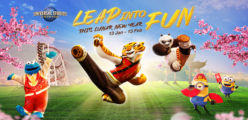 CNY 2022 Events in Singapore - Universal Studios Leap into Fun