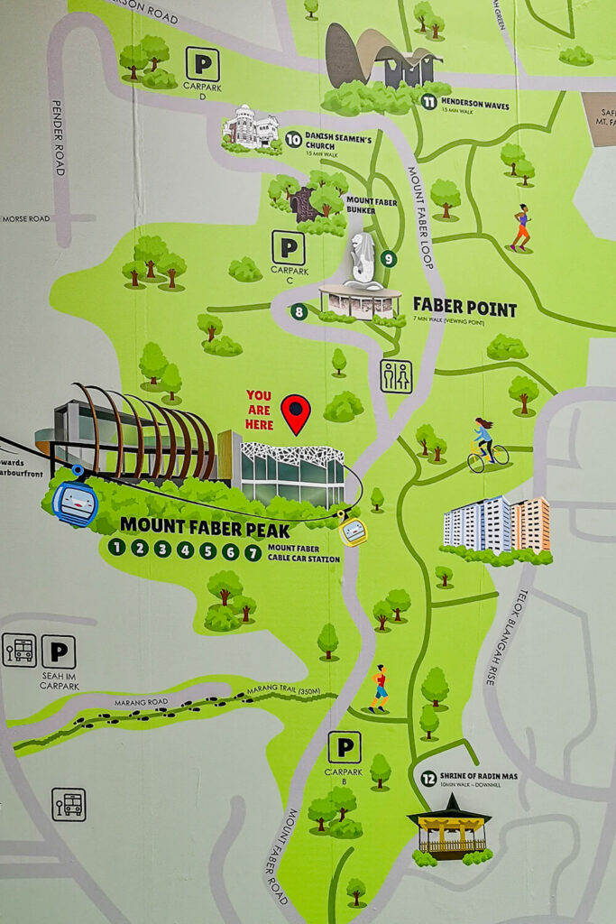 Mount Faber Park Map