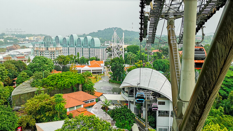 Singapore Cable Car - Sights along Sentosa Line
