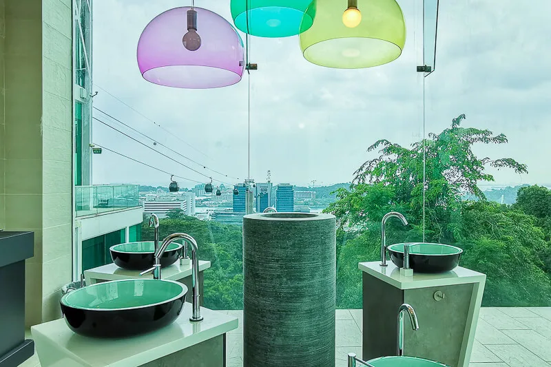 Things to do at Mount Faber - Scenic washroom