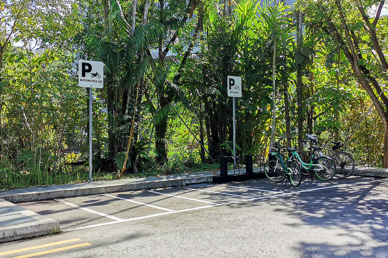 Thomson Nature Park - Carpark - Motorcycle Bicycle parking lot