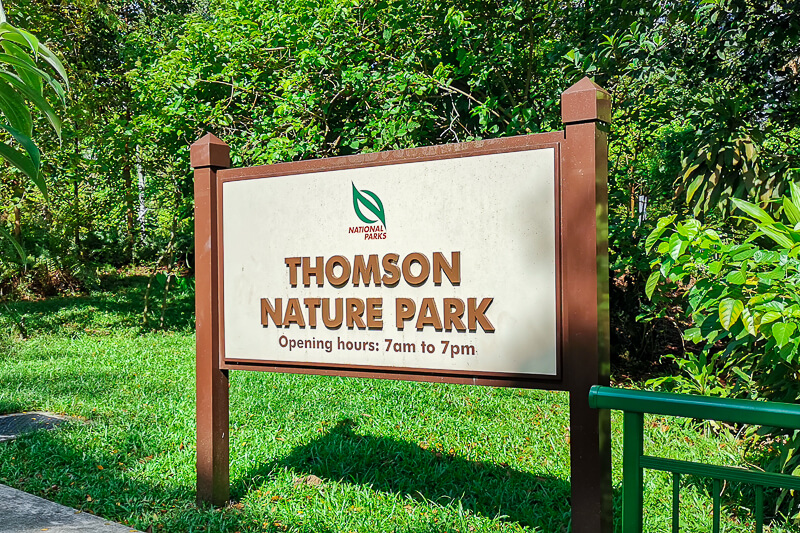 Thomson Nature Park - Main Entrance
