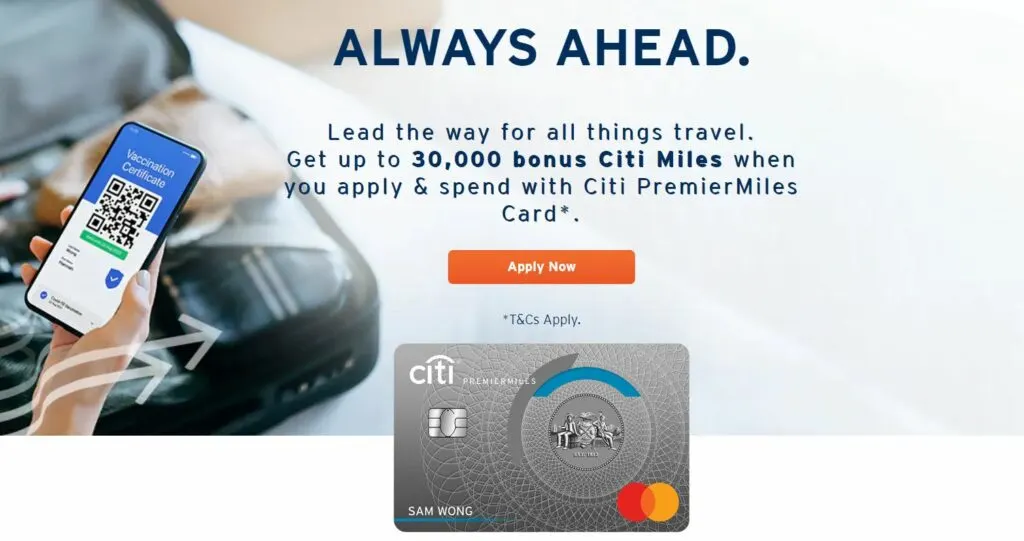 Citi Premiermiles Card Sign Up Bonus July to October 2022