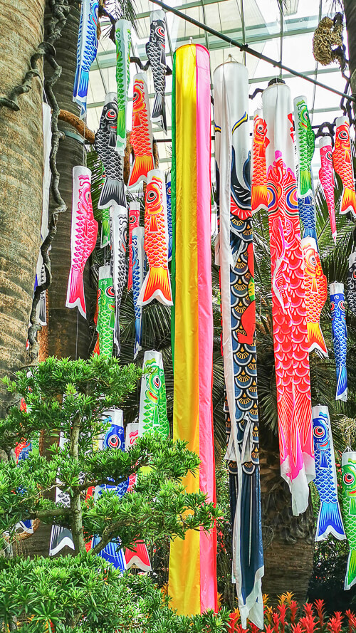 Gardens by the Bay - Sakura 2022 - Koinobori