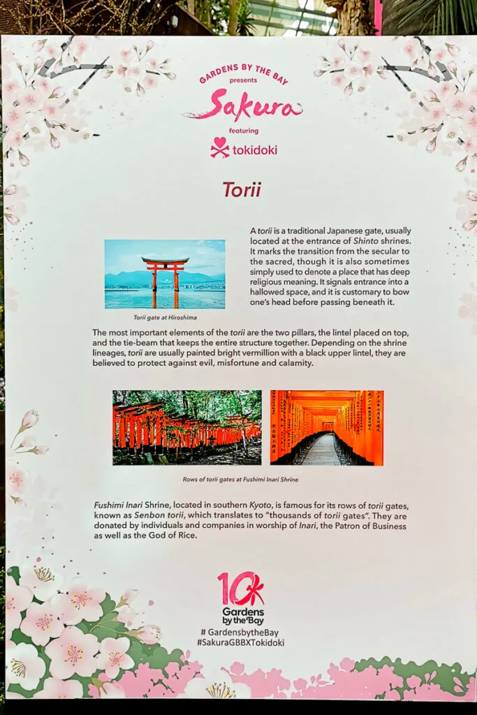Gardens by the Bay - Sakura 2022 - Torii Gate