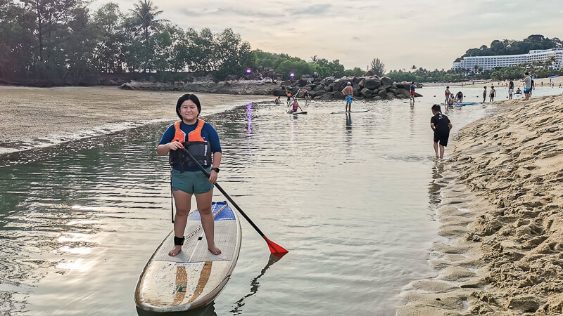 Ola Beach Club Sentosa - Stand Up Paddle at Lagoon