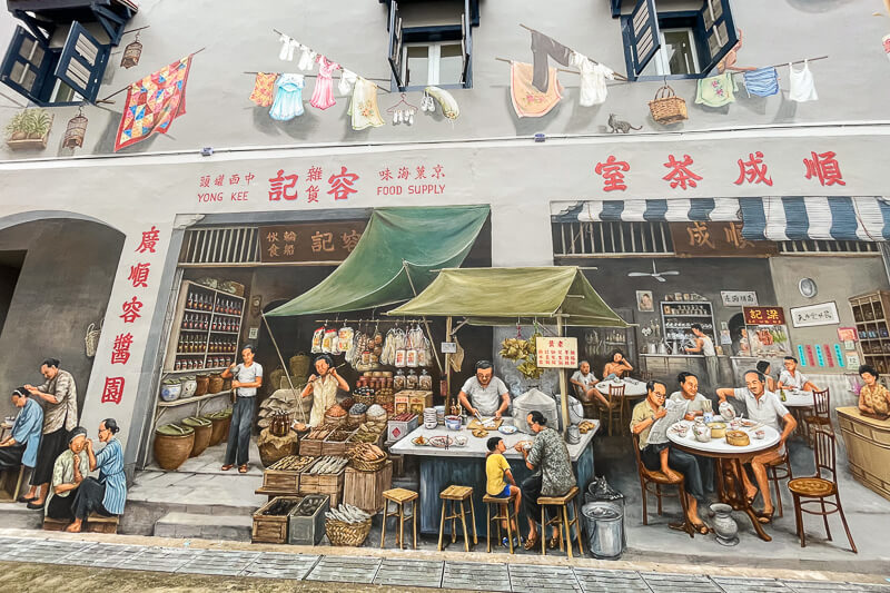 Chinatown Street Art Mural by Yip Yew Chong