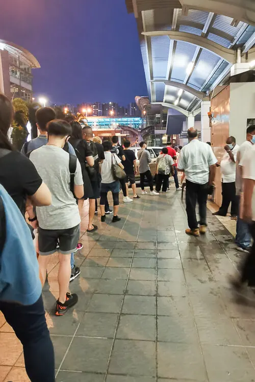 Johor Bahru Travelogue April 2022 - Queue for JB CIQ