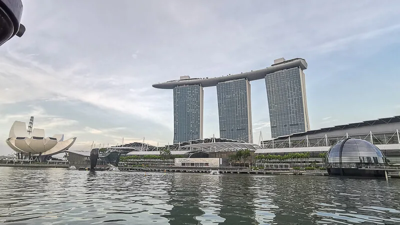 Singapore River Cruise Review - Sights - Marina Bay Sands and ArtScience Museum