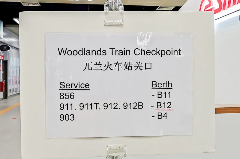 List of Buses that Go to Woodlands Train Checkpoint