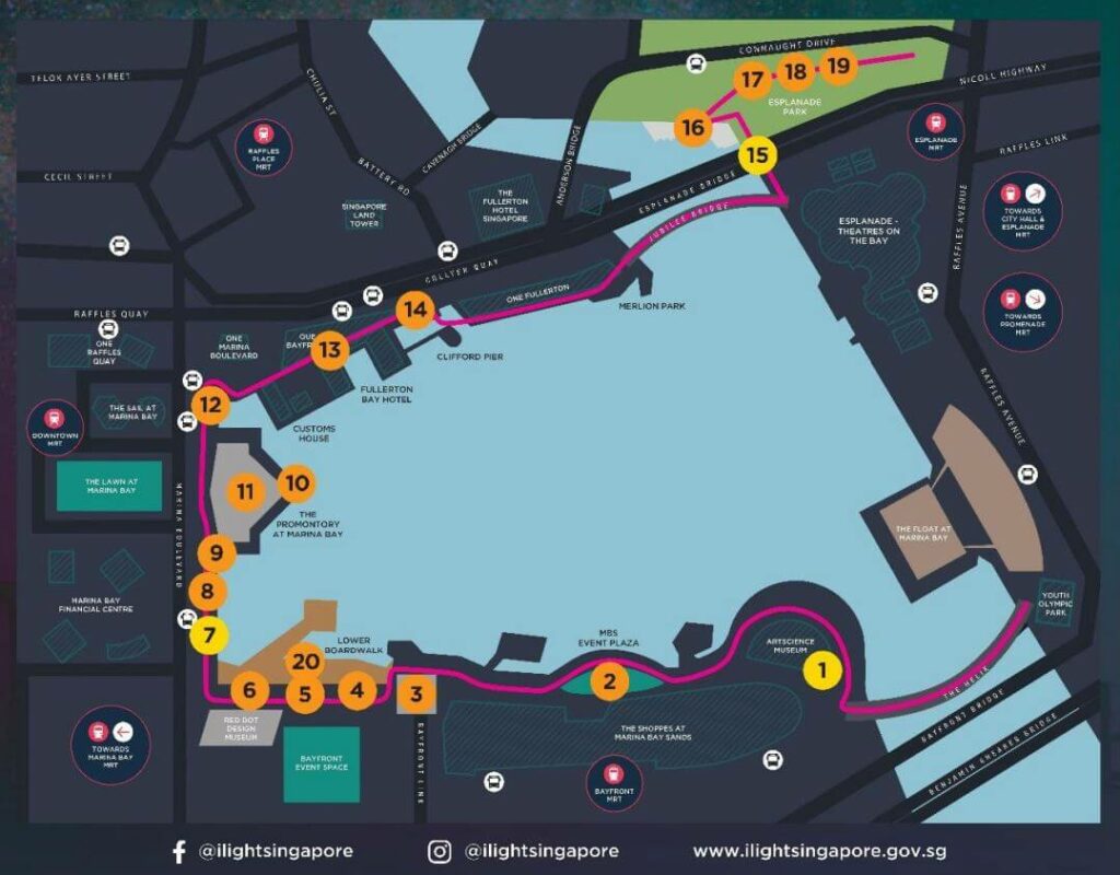 i Light Singapore 2022 Map