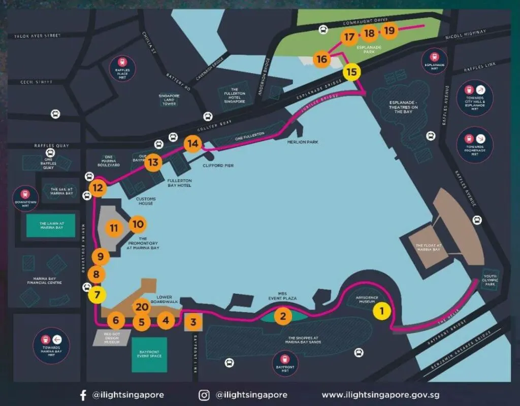 i Light Singapore 2022 Map