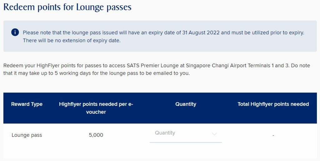 AMEX HighFlyer Card Review - Use HighFlyer Points to redeem lounge passes
