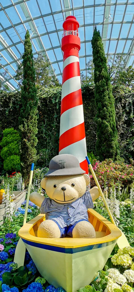 Gardens by the Bay - Flower Dome - Hydrangea 2022 - Lighthouse