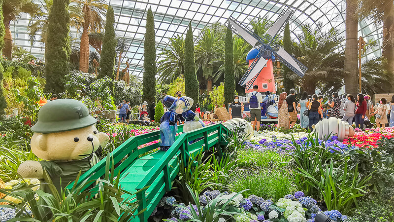 Gardens by the Bay - Flower Dome - Hydrangea 2022 - Windmills and Canals