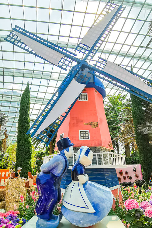 Gardens by the Bay - Flower Dome - Hydrangea 2022 - Windmills and Canals