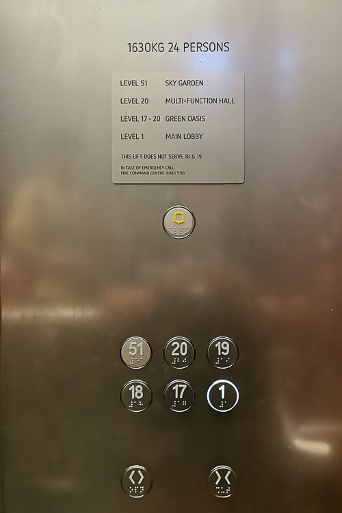 Capitaspring Lift panel