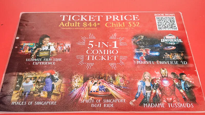 Madame Tussauds Singapore Price