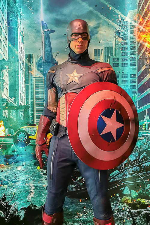 Madame Tussauds Singapore Review - Marvel Universe 4D - Captain America