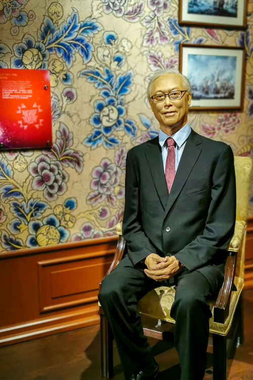 Madame Tussauds Singapore Review - World Leaders - Singapore Former PM Goh Chok Tong