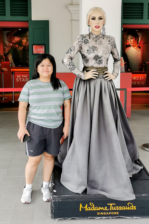 Madame Tussauds Singapore Entrance - Lady Gaga