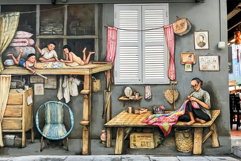 Things to do in Chinatown Singapore - Chinatown Home Mural Mural