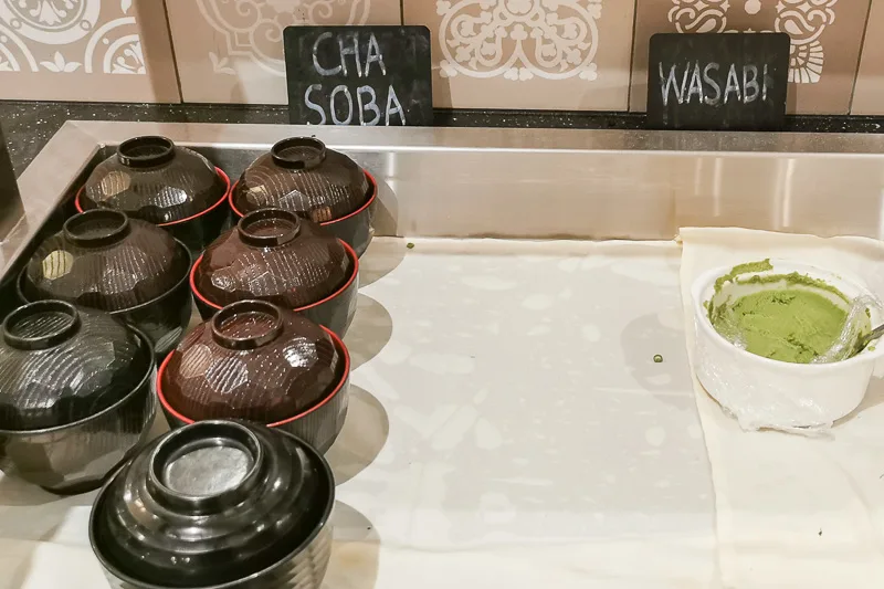 SATS Premier Lounge at Terminal 1 Changi Airport Singapore 2022 - Food - Cha soba