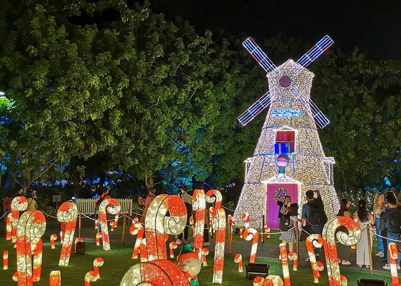 Singapore Christmas Wwonderland 2022 at Gardens by the Bay - Gingerbread Grove - Whimsical Windmill