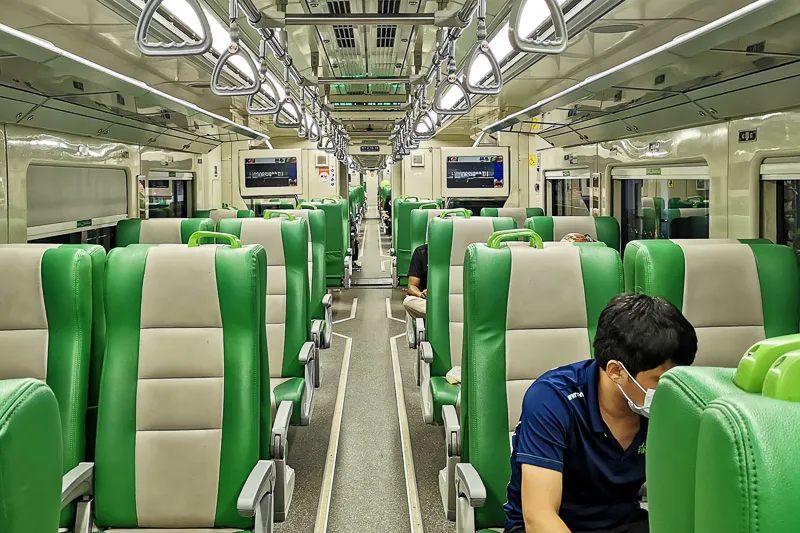 Yogyakarta Airport Train - Train Interior