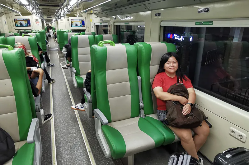 Yogyakarta Airport Train - Train Interior