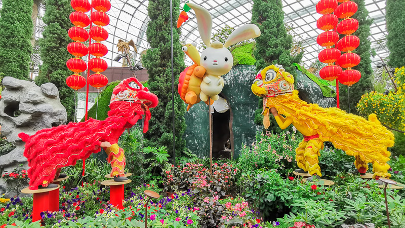 CNY 2023 Chinese New Year Dahlia Dreams at Flower Dome Gardens by the Bay Singapore