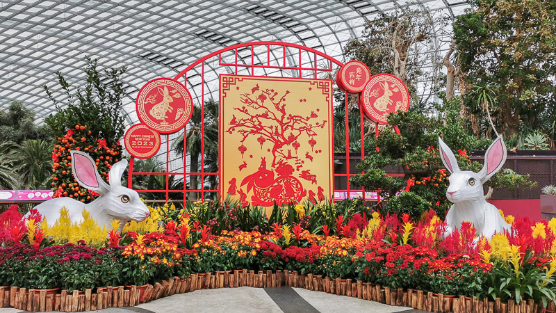 CNY 2023 Chinese New Year Dahlia Dreams at Flower Dome Gardens by the Bay Singapore