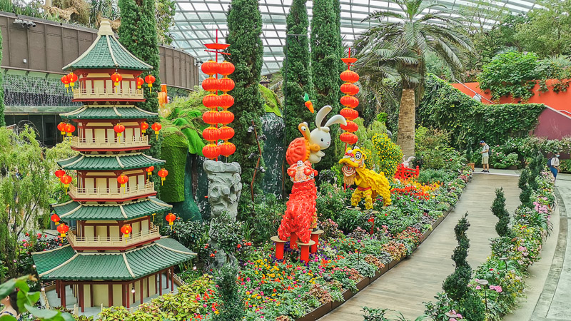 CNY 2023 Chinese New Year Dahlia Dreams at Flower Dome Gardens by the Bay Singapore