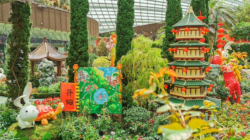 CNY 2023 Chinese New Year Dahlia Dreams at Flower Dome Gardens by the Bay Singapore