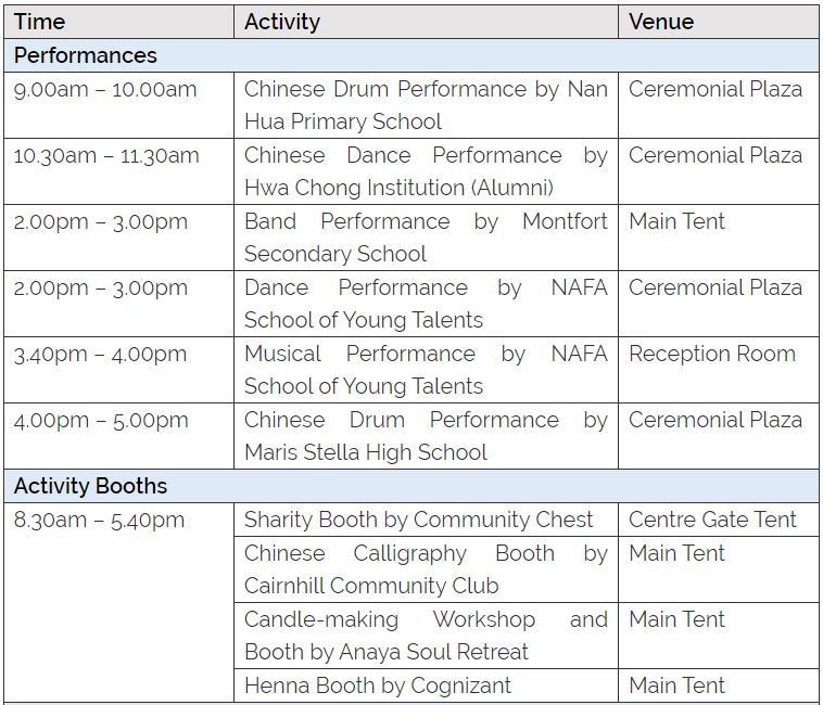 Istana Open House - Programme (1)