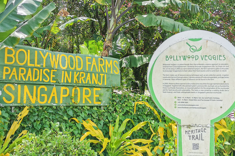 Bollywood Farms Kranji Singapore - Entrance