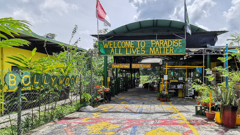 Bollywood Farms Kranji Singapore - Entrance
