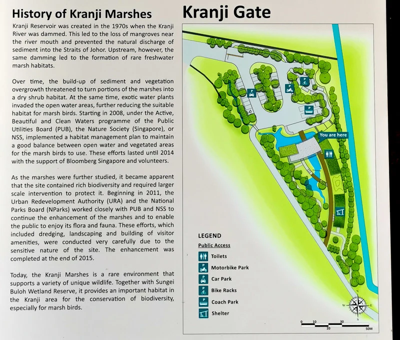 Kranji Marshes Singapore - History