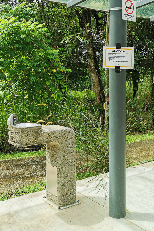 Kranji Marshes Singapore - Kranji Gate (4) - Water Fountain