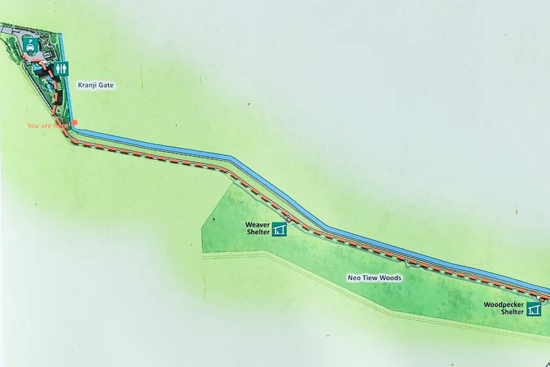 Kranji Marshes Singapore - Map