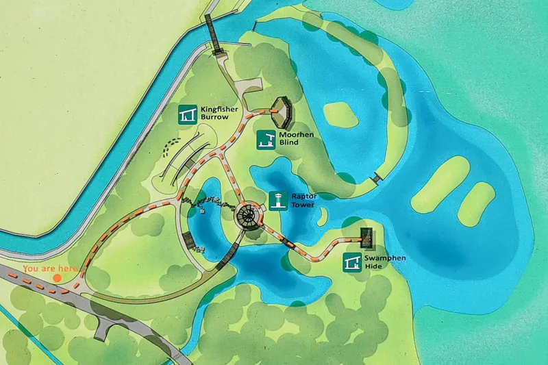 Kranji Marshes Singapore - Map