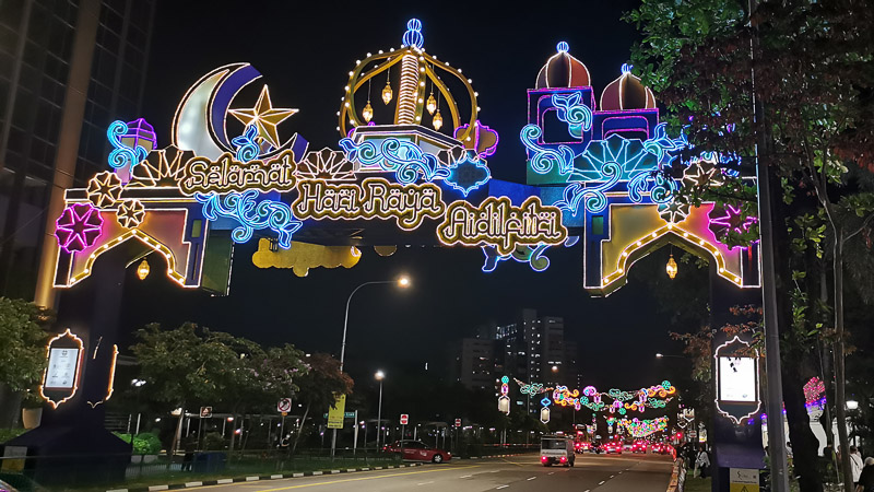Visiting Singapore in April - Hari Raya Light Up