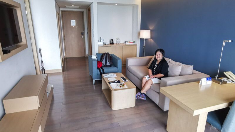 Novotel Danang Premier Han River Review - Corner Suite - Living Room