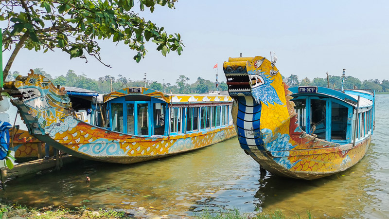 Things to do in Hue - Dragon Boat Cruise on Perfume River